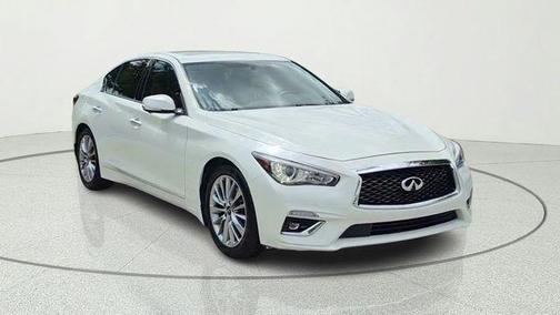 Majestic White 2023 INFINITI Q50 3.0t LUXE