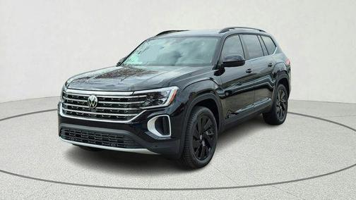 Deep Black Pearl 2026 Volkswagen Atlas 2.0T SE w/Technology