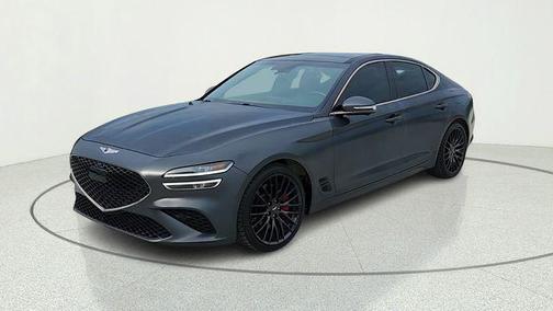 Melbourne Gray 2022 Genesis G70 3.3T RWD Launch Edition