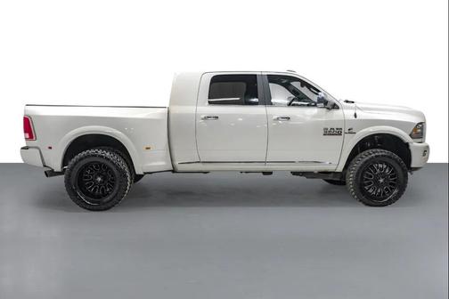 Pearl White 2017 RAM 3500 Limited Mega Cab 4x4 6'4' Box