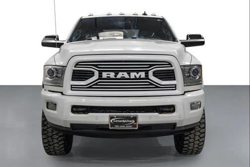 Pearl White 2017 RAM 3500 Limited Mega Cab 4x4 6'4' Box