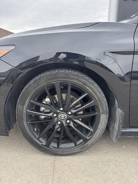 Midnight Black Metallic 2024 Toyota Camry Hybrid SE