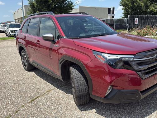 Crimson Red Pearl 2025 Subaru Forester Hybrid Premium