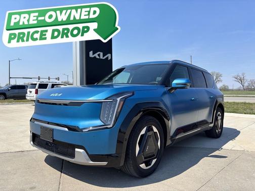 Ocean Blue Matte 2024 Kia EV9 Land