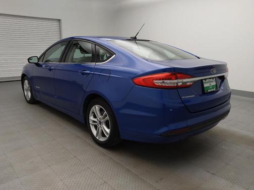 Blue 2018 Ford Fusion Hybrid S