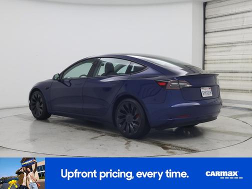 Blue 2022 Tesla Model 3 Performance