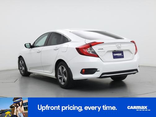 White 2019 Honda Civic LX