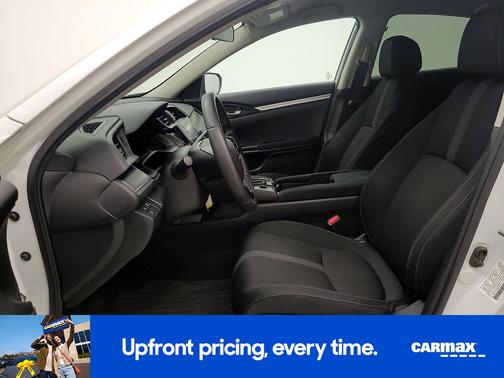 White 2019 Honda Civic LX