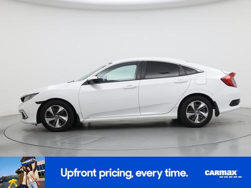 White 2019 Honda Civic LX