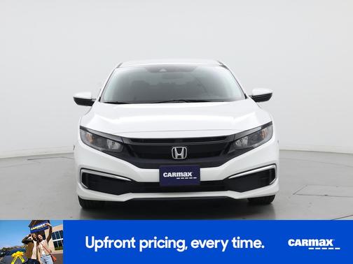 White 2019 Honda Civic LX