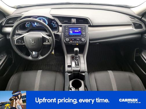 White 2019 Honda Civic LX