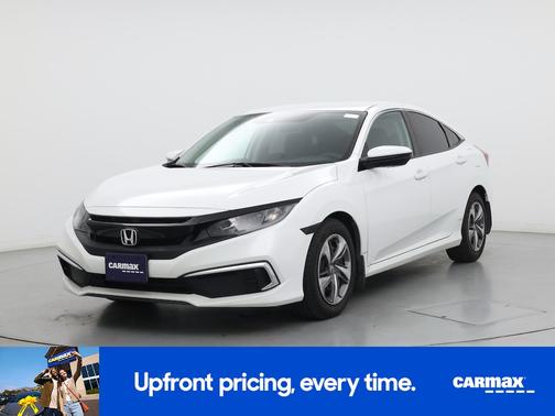 White 2019 Honda Civic LX