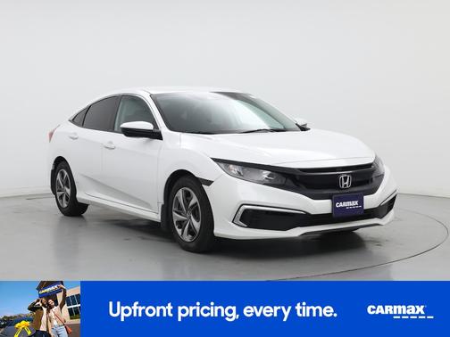 White 2019 Honda Civic LX