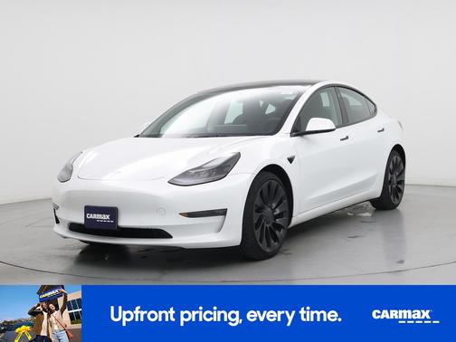 White 2022 Tesla Model 3 Performance