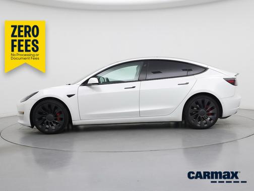 White 2021 Tesla Model 3 Performance