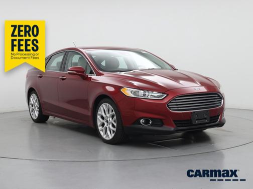 Red 2014 Ford Fusion Titanium