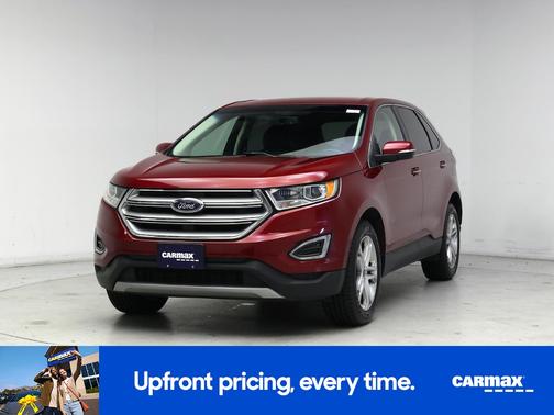 Red 2017 Ford Edge Titanium