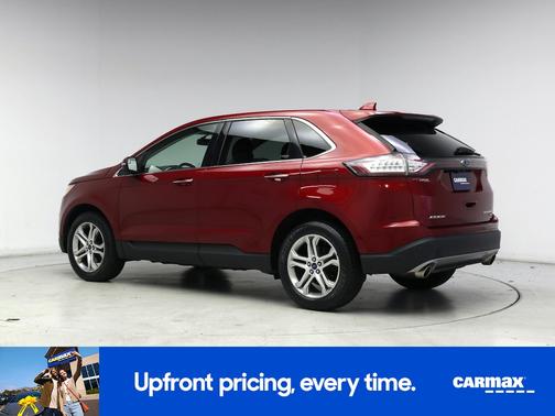 Red 2017 Ford Edge Titanium