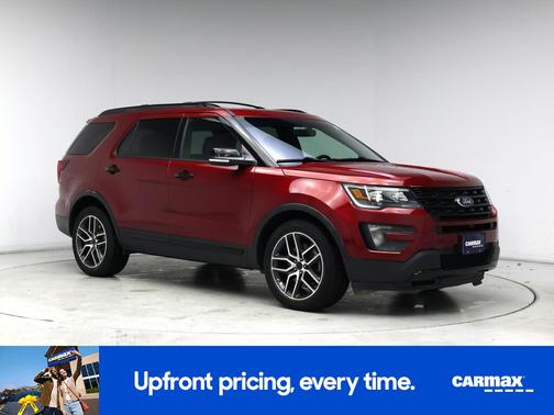 Red 2016 Ford Explorer Sport
