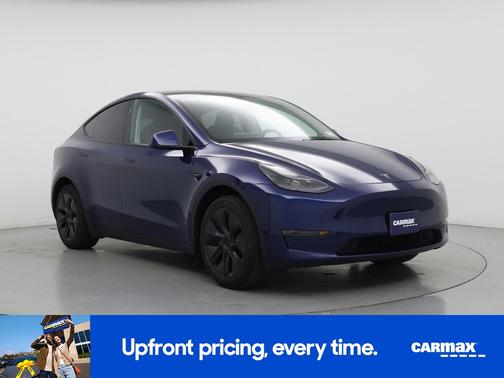 Blue 2025 Tesla Model Y Long Range