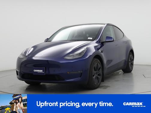 Blue 2025 Tesla Model Y Long Range