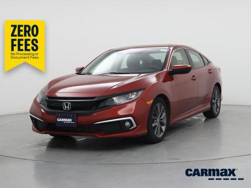 Orange 2019 Honda Civic EX