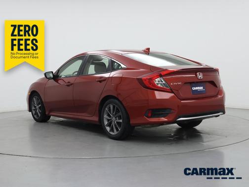 Orange 2019 Honda Civic EX