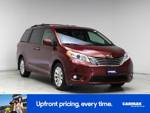 Red 2017 Toyota Sienna XLE