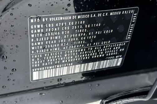 2026 Volkswagen Tiguan 2.0T SE R-Line Black