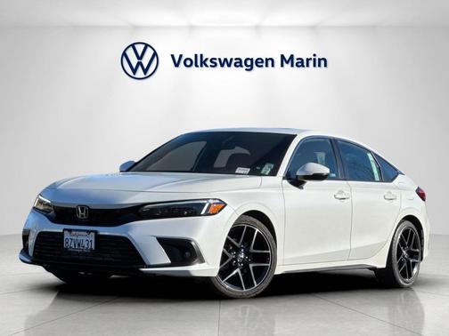 Platinum White Pearl 2022 Honda Civic Sport Touring