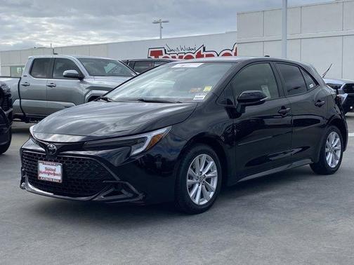 Midnight Black Metallic 2024 Toyota Corolla Hatchback SE