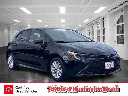 Midnight Black Metallic 2024 Toyota Corolla Hatchback SE