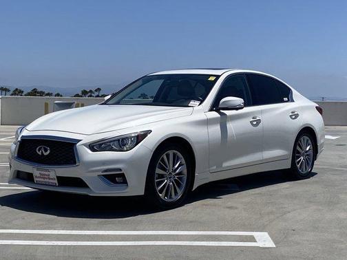Majestic White 2023 INFINITI Q50 LUXE