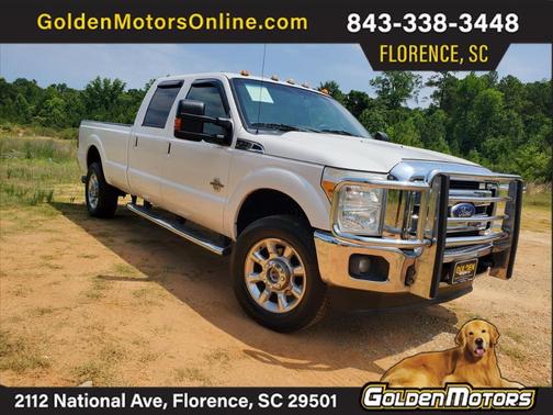 White 2014 Ford F-350 Lariat Super Duty