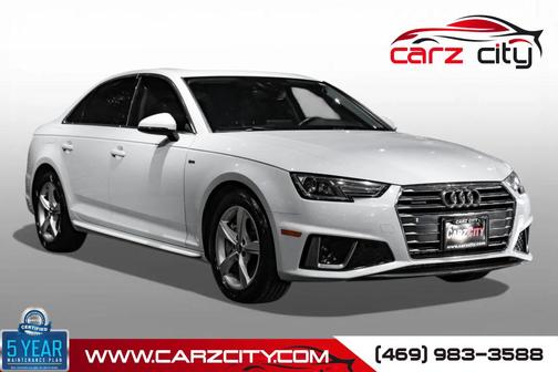 White 2019 Audi A4 45 Premium