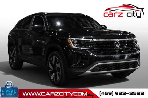 Deep Black Pearl 2024 Volkswagen Atlas Cross Sport 2.0T SE w/Technology 4MOTION