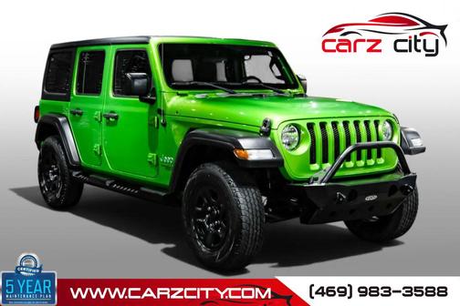 Green 2020 Jeep Wrangler Unlimited Sport