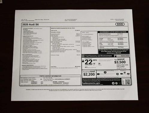 2020 Audi S6 2.9T Premium Plus