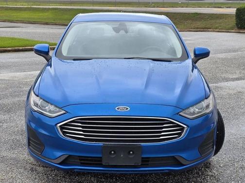 Blue 2020 Ford Fusion Hybrid SE