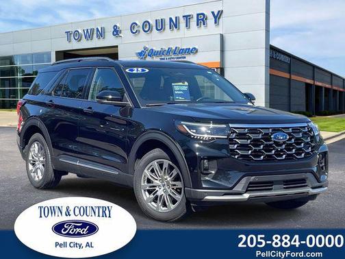AGATE BLACK METALLIC 2025 Ford Explorer Platinum
