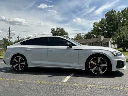 Glacier White Metallic 2023 Audi A5 Sportback 45 S Line Premium Plus