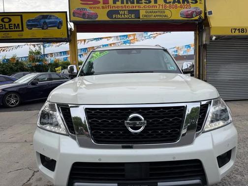 Pearl White Tricoat 2019 Nissan Armada Platinum