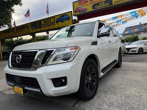 Pearl White Tricoat 2019 Nissan Armada Platinum