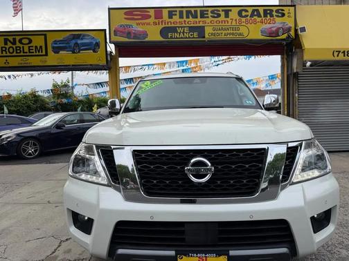 Pearl White Tricoat 2019 Nissan Armada Platinum