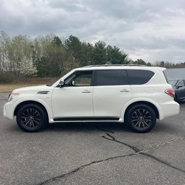 Pearl White Tricoat 2019 Nissan Armada Platinum