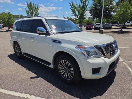 Pearl White 2019 Nissan Armada Platinum