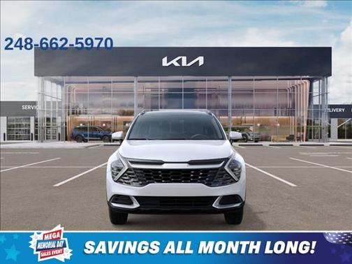 Snow White Pearl 2025 Kia Sportage Hybrid EX