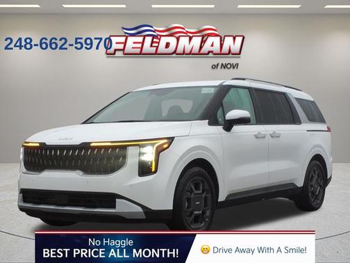 Snow White Pearl 2025 Kia Carnival Hybrid EX Passenger Van