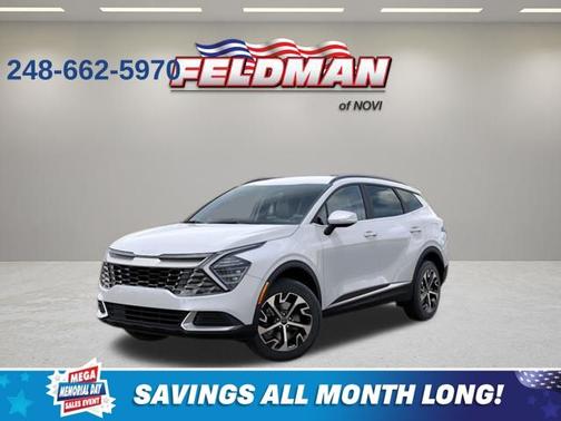 Snow White Pearl 2025 Kia Sportage Hybrid EX