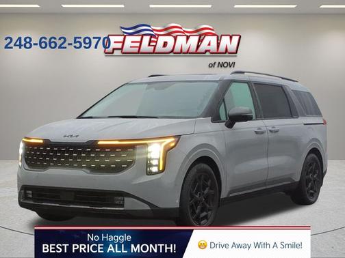 Ceramic Silver 2025 Kia Carnival SX Prestige Passenger Van